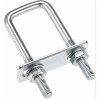 Square U Bolt - Silver Coated, Available In Multiple Sizes | Ideal For Automobile Industries