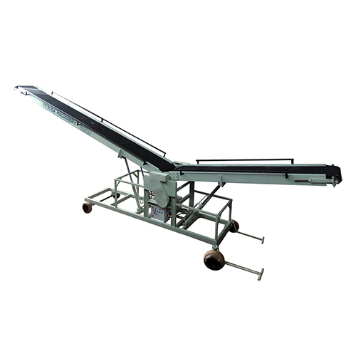 Double Boom Truck Loading Conveyor - MS Steel, Height Adjustable, 100kg Load Capacity | Efficient Truck Loading and Unloading, Warranty Included, Heat Resistant
