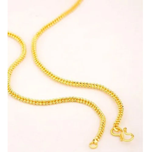 Party Glossy Gold Plated Wedding Jewellery Snake Chain For Mens And Boys