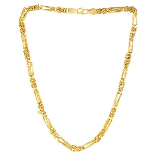 Mens Womens Beautiful Gold Plated Chain Necklace Stainless Steel Necklace