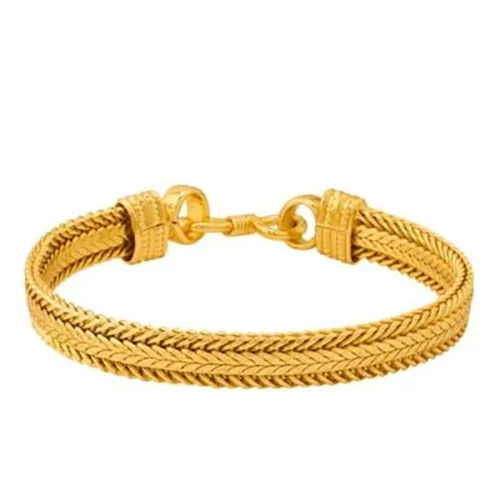 Gold Plated Stainless Steel Bracelet for Mens and Boys