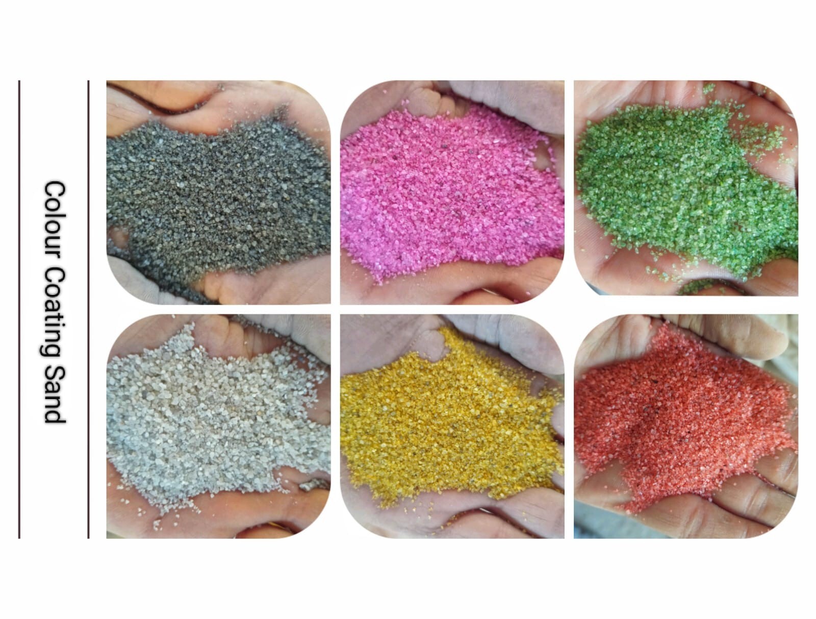 Waterproof Orange Crystal Quartz Silica Sand for Landscaping and wall cladding