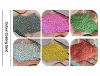 Waterproof Orange Crystal Quartz Silica Sand for Landscaping and wall cladding
