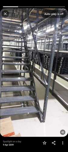 2 Tire Slotted Angle Rack With Stair