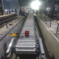 Ingot Casting Conveyor - Mild Steel, Customizable Length, Colour Coated Belt, 210 M/m Speed | Durable Industrial Trolley Conveyor With Warranty