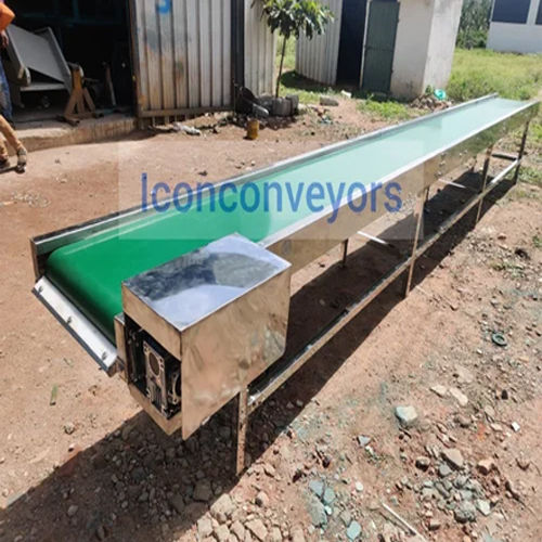 Stainless Steel Belt Conveyor - Color: Colour Coated