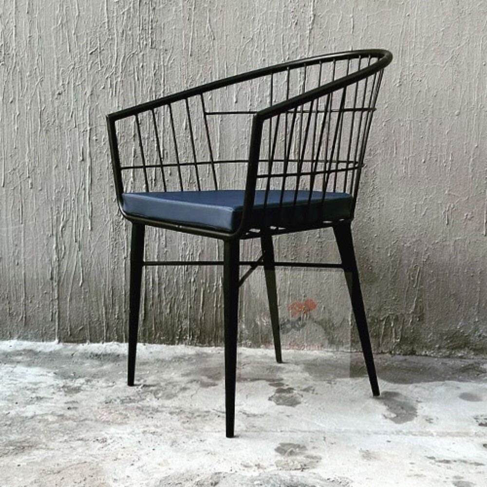 Seattle Steel Pipe Metal Chair - Assembly: No Assembly Required
