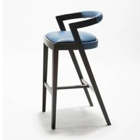 Oslo Oak Bar Metal Chair - Assembly: No Assembly Required