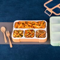 LUNCH BOX 4 COMPARTMENT WITH LEAK PROOF LUNCH BOX
