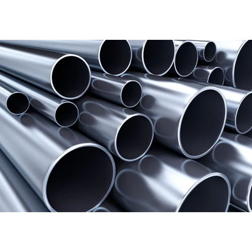 Silver Stainless Steel Round Tube