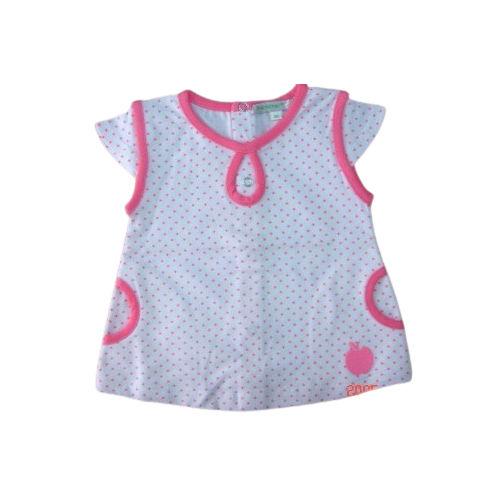 Pink And White Babies Girls Tops