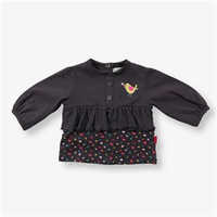 Cotton Cardigan - Black Color, Different Sizes For Infants | Soft, Breathable Fabric For Comfort