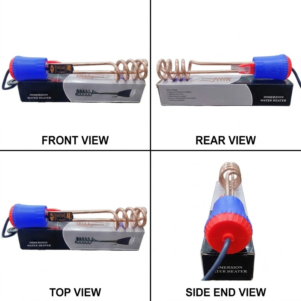 230 V Water Immersion Rod - High-Quality Metal, Free-Standing Design, Instant Heating, Modern Color | Includes Warranty for Peace of Mind