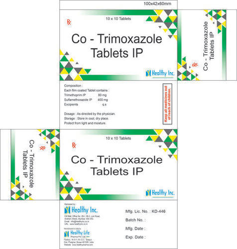 Trimethoprime 80 mg + Sulphamethoxazole 400 mg tablets