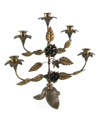 Aluminium Candle Holder With 6 T-Lights