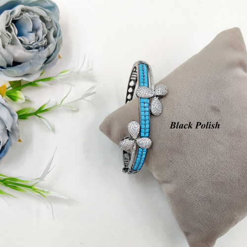 New Floral Style American Diamond Bracelet