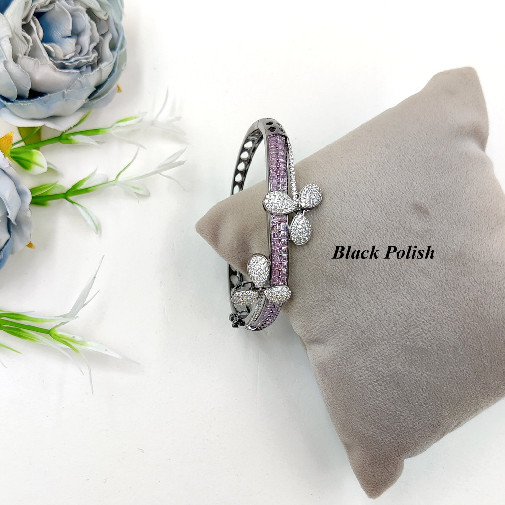 New Floral Style American Diamond Bracelet