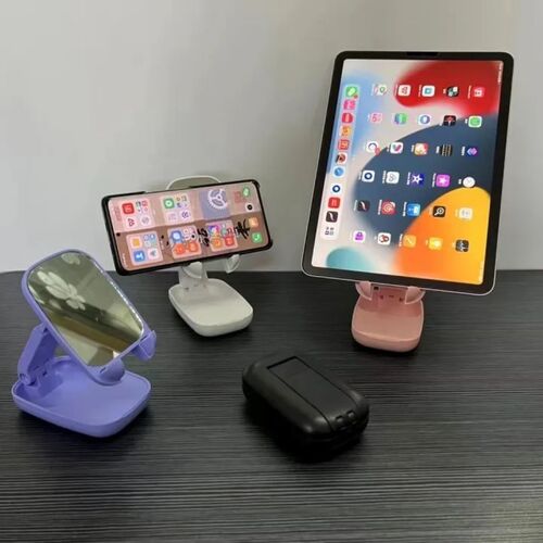 Foldable Mirror Desk Mobile Phone Holder