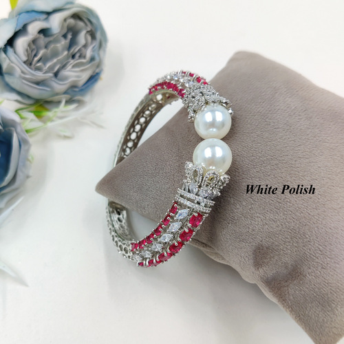 New Fancy Pearl Designer American Diamond Bracelet