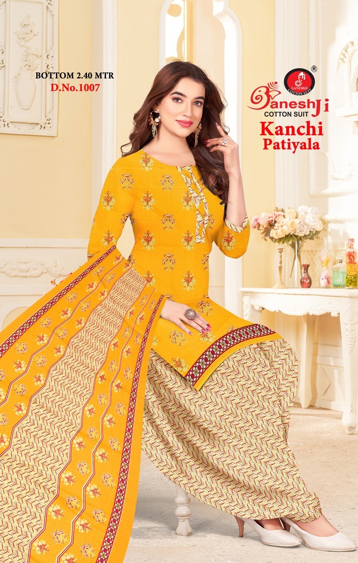 Ganeshji Kanchi Patiyala Vol-1 Dress Material