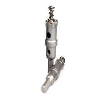 Hole Saw Cutter - Cast Iron, Silver Finish | Manual Power Source, Warranty Included