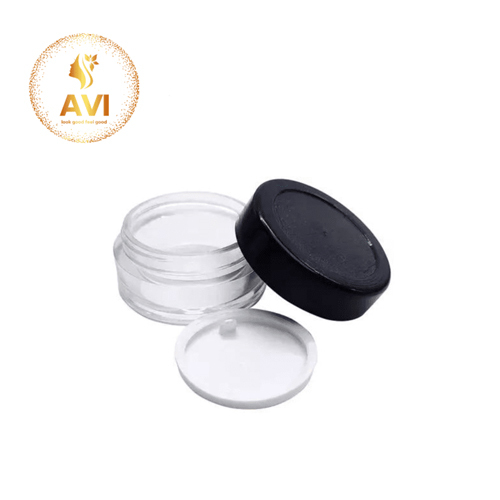 8gm Acrylic San Jar With White Inner Or Black Cap