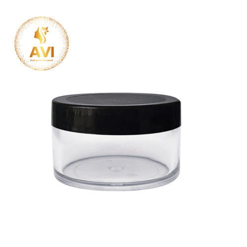 50gm Acrylic San Jar With White Inner Or Black Cap