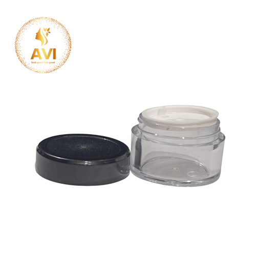 15gm Acrylic San Jar With White Inner Or Black Cap