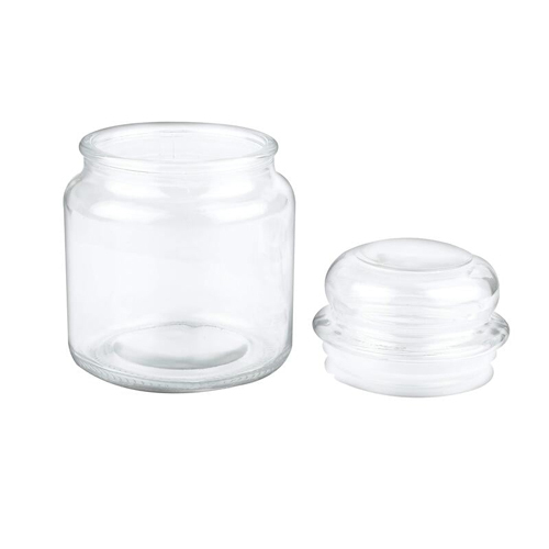 130ml Dome Glass Jar With Clear Cap