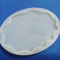4inch Silicon Mold Resin T Coaster - Silicon Material, 4 cm Size, White Color | Long Working Life, Ideal for Personalized Resin Crafts