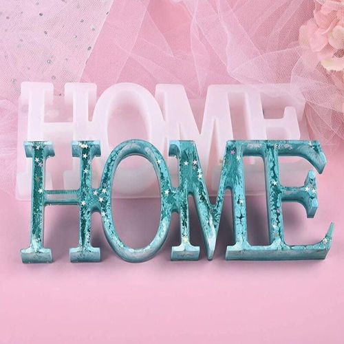 Silicon Mold Resin Home Letters