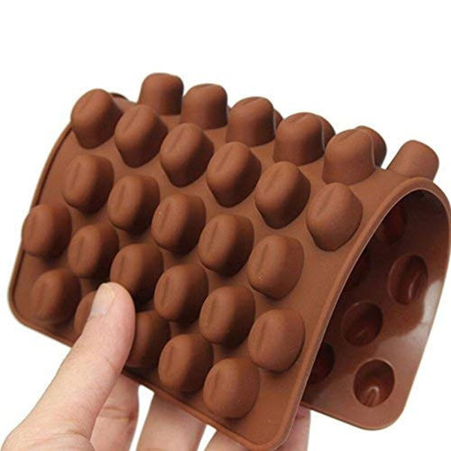 Silicon Mold Chocolate Coffee Bean 55 Cavity