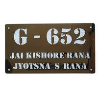 Laser Cutting Steel Name Plate