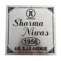 Steel Name Plate