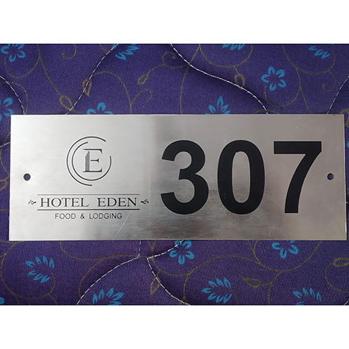 Laser Room Number Plate