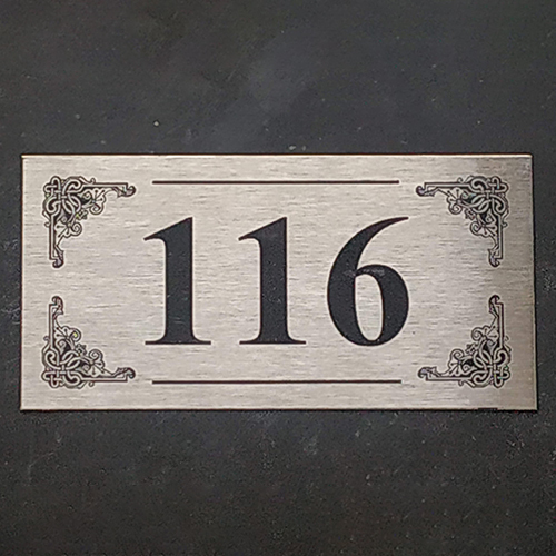 Room Number Plate