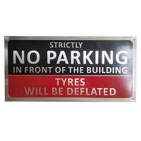 No Parkling In Front Of Gate Sign Board