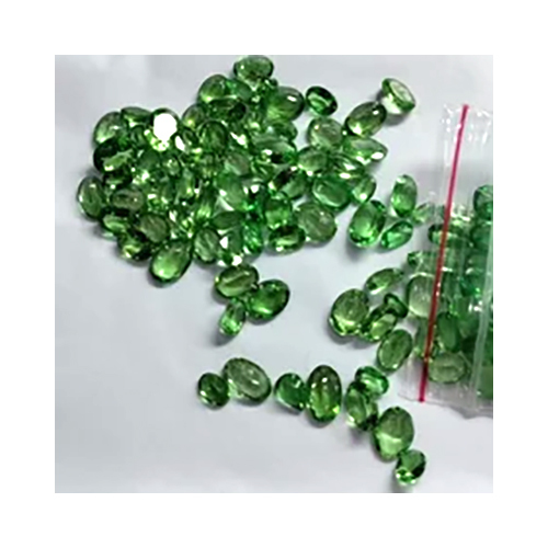 Tsavorite Cut Gemstone