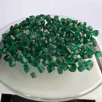 Brazilian Emerald Rough Stones - Natural Emerald, 25mm Emerald Cut, Green Color, Weighs 14 Gm, High Purity 97%