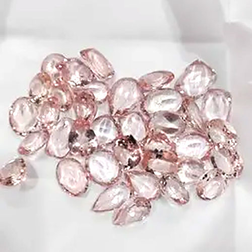 Morganite Cut Stone - Size: 25 Mm