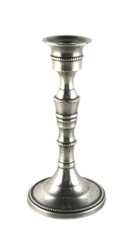 Aluminium Candle Holder Stand With Beads - Design: Plain