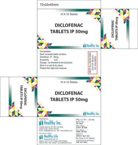 Diclofenac Sodium 50mg + Paracetamol 500mg tablet