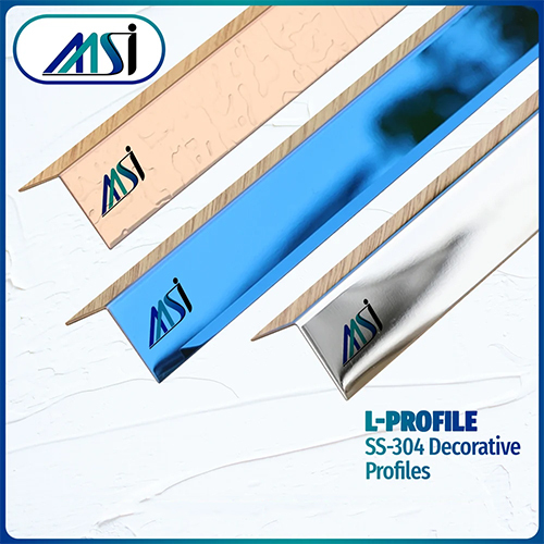 Stainless Steel PVD Coated L-Profile