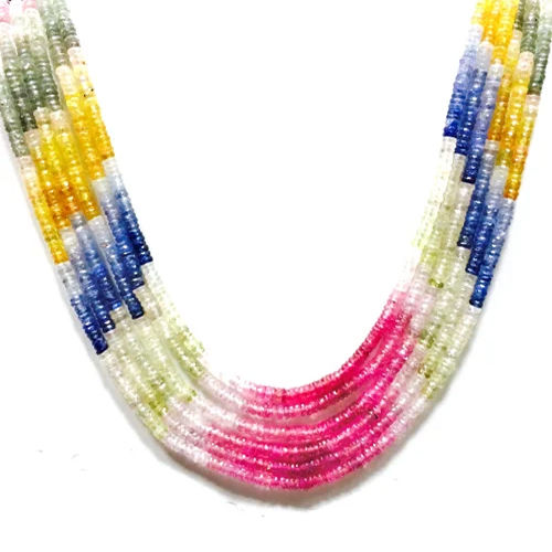 Multi Sapphire Beads - Beads Colour: Multicolor