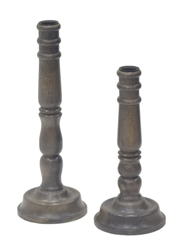 New Design Set of 2 Wooden Candle Holder