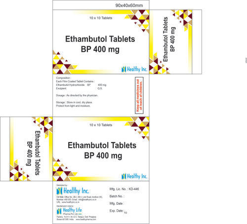 Ethambutol Hydrochloride tablets 400 mg