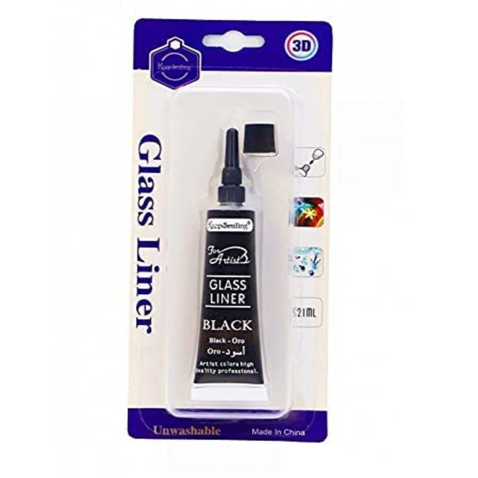 GLASS AND POT LINER COLOR TUBE (BLACK)