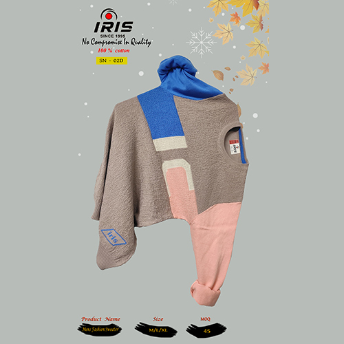 SN-02D Mens Full Sleeves Flat Knit Sweater