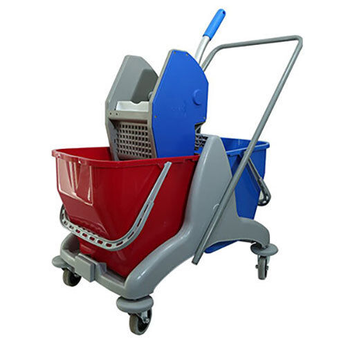 DOUBLE BUCKET WRINGER TROLLEY 30-50 ltr