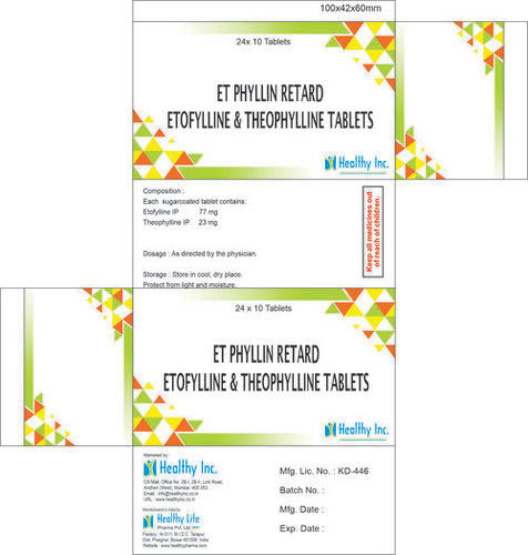 Etofylline 77mg + Theophylline 23mg